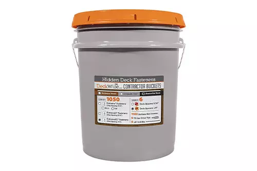 Hidden Deck Fasteners Extreme Contractor Bucket – Black – 600 sq-ft. – 1050 ct
