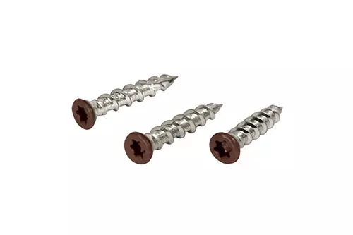 #8x1" Brown Deck Screws – Trim Head T15 305 Grade SS – 1,050 ct