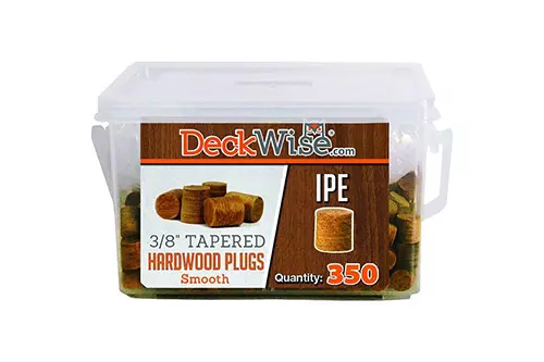 Ipe Hardwood Plugs – 3/8" – 350 ct/100 sq ft