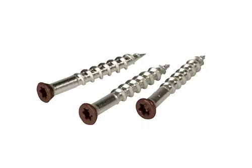 #8x1.5" Brown Deck Screws – Trim Head T15 305 Grade SS – 350 ct