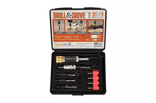 DeckWise Drill & Drive 3-in-1 toolkit – 10 pcs