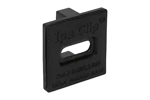 DeckWise Ipe Clip Extreme 3/32" — Short/Black — Complete kit/175 pcs./100 sq-ft.