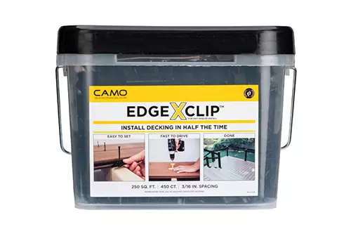 Camo Edge X Clip — Hidden Deck Fasteners — 450 ct./250 sq-ft.