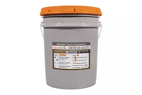 Hidden Deck Fasteners Extreme Contractor Bucket – Brown – 600 sq ft – 1050 ct